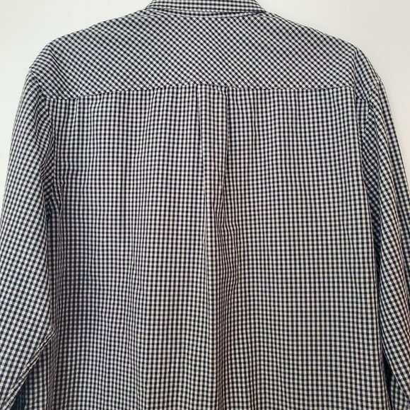 Sean John Dress Shirt Tailored Fit Black Checkered Diamond Mens Large EUC - Picture 5 of 9